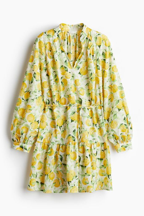 H&M рокля с принт портокали р-р Л