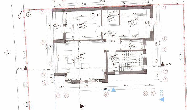 Spatiu de birou, 100 mp, zona Platinia