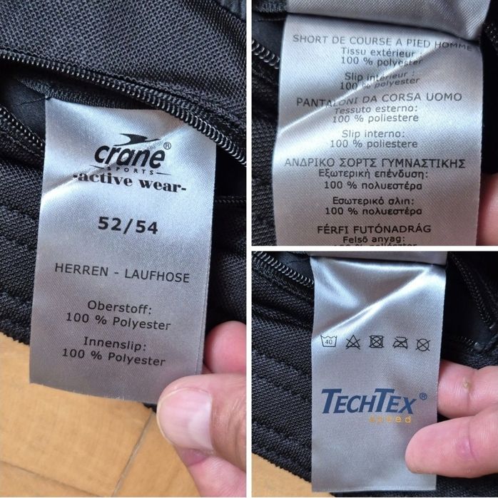 Pantaloni scurți alergare femei, Crane Sports, TechTEX CoolMax - 52/54