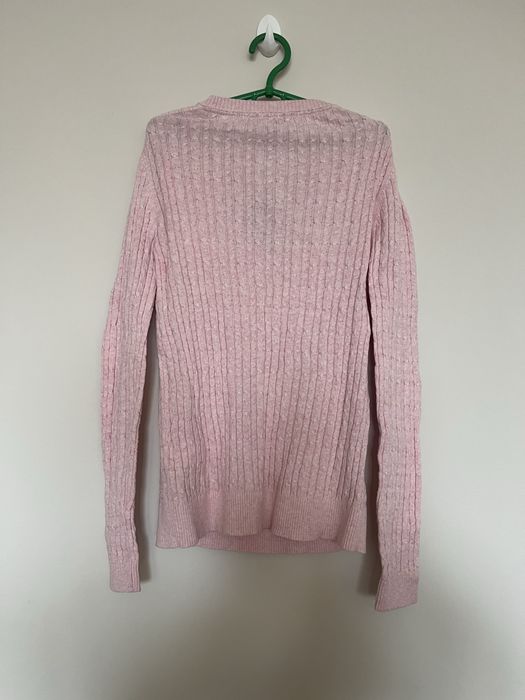 Pulover V neck pentru femei XS roz deschis slim fit  Tommy Hilfiger