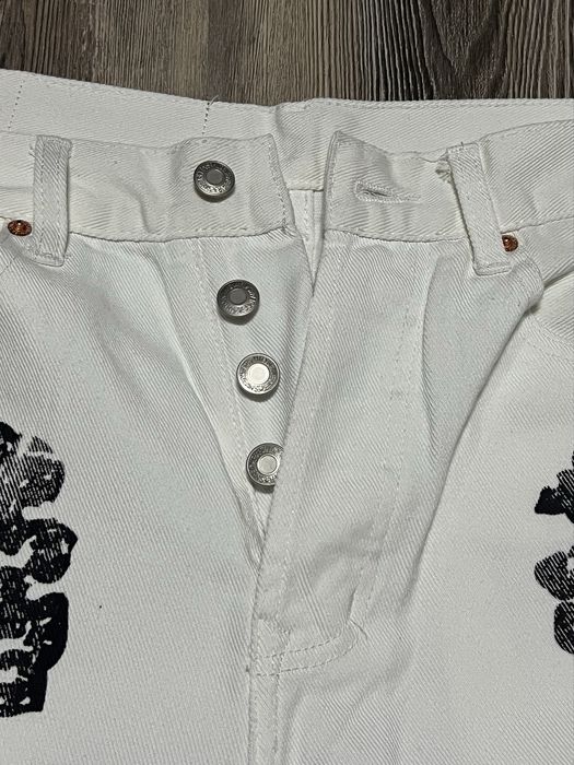 Blugi Denim Tears albi marime M Baggy