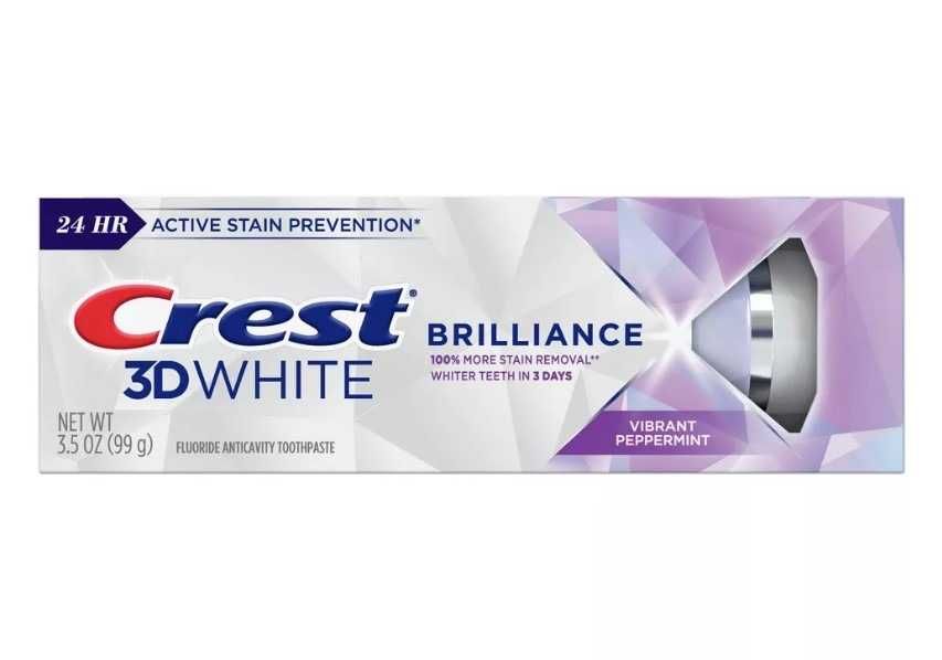 Crest 3D White Brilliance Зубная паста NEW, Vibrant Peppermint, 130гр