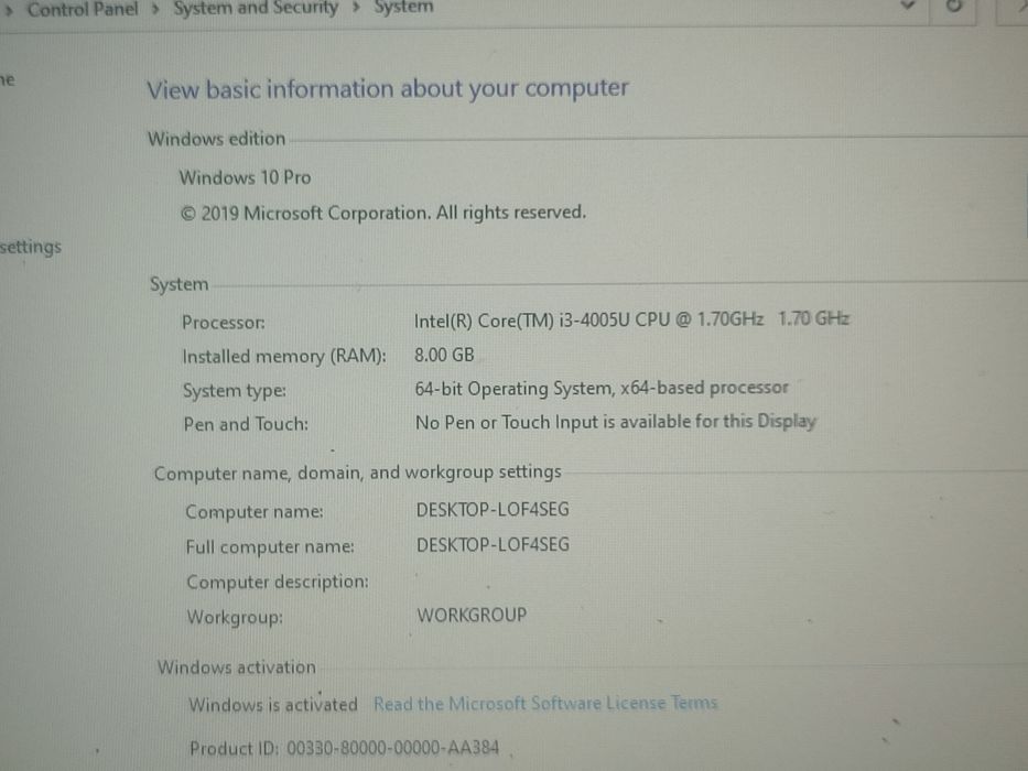 Laptop Profesional Lenovo G70 - i3-4005u/ 8gb/ 128gb SSD/ Bat.2h/ 17,3