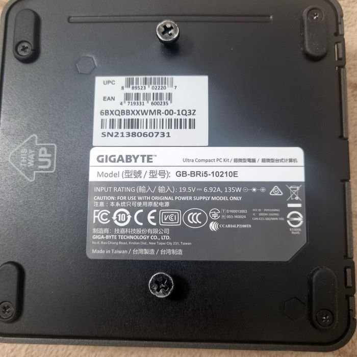 Nuc Gigabyte I5-10210U, Ssd 1Terra