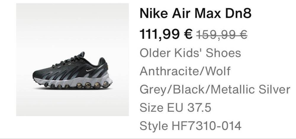 Марaтонки nike AIR MAX DN8