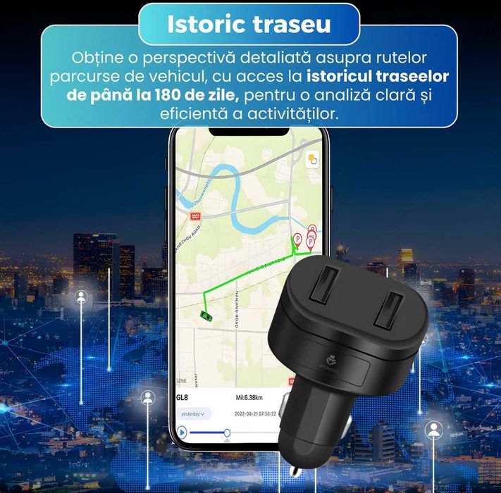 incarcator auto cu gps spion microfon ascuns