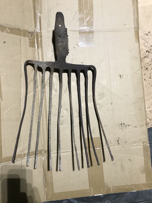Furca Metalica  9 Coarne Veche-Vintage