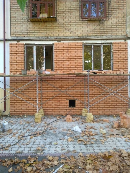 Балконга гишт терамиз уста кладка балкон кирпич мастер