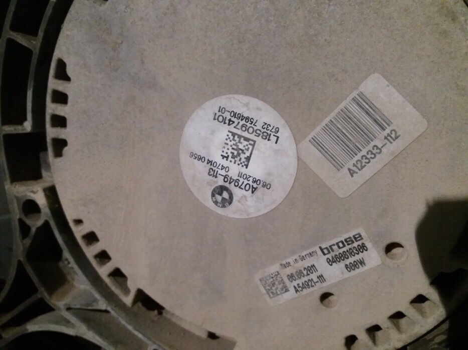 Electroventilator ventilator bmw f10 f11 f07 f01 520d 525d 530d 730d