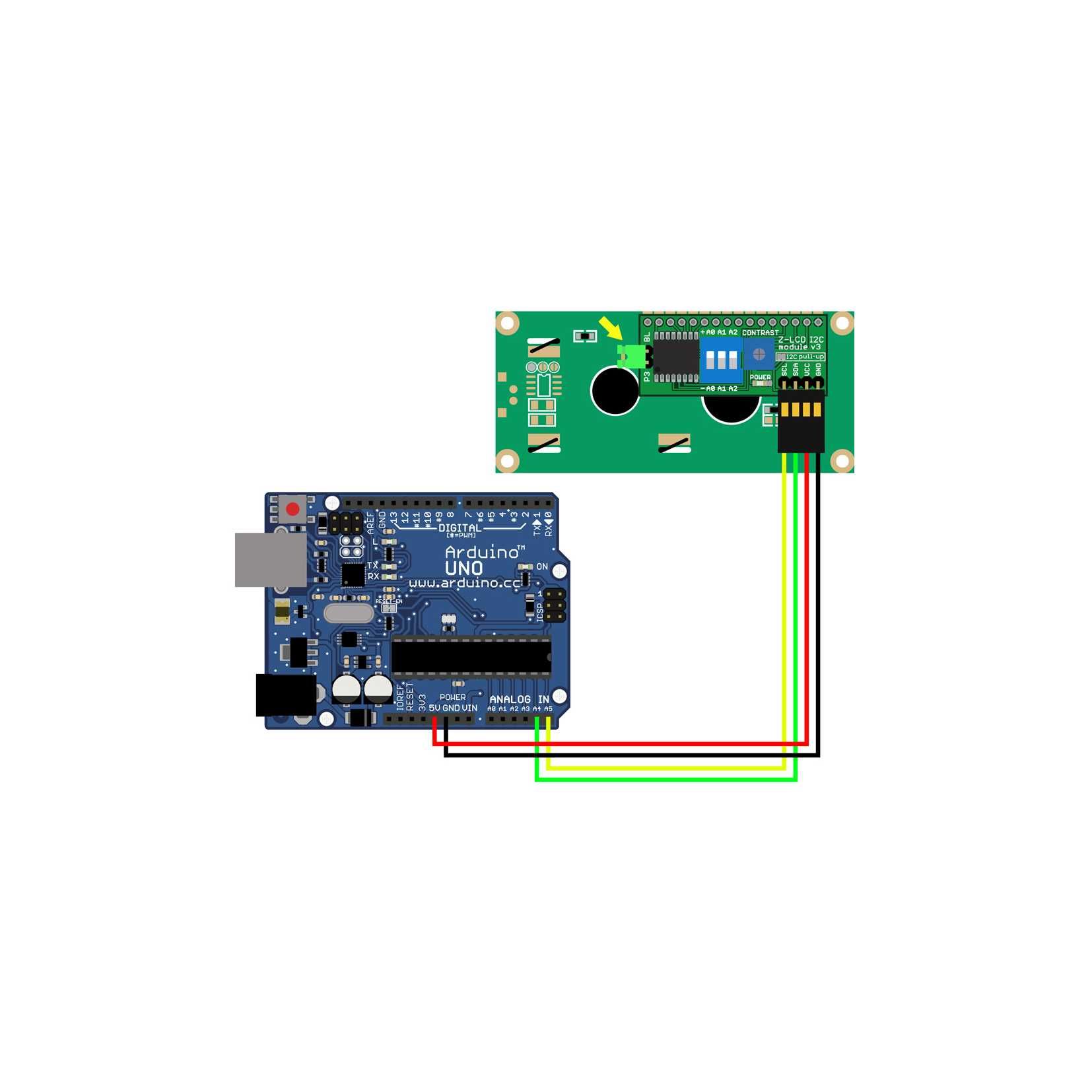 I2C модуль расширения выводов Arduino для LCD дисплея: 750 тг. - Аксессуары  и комплектующие Караганда на Olx