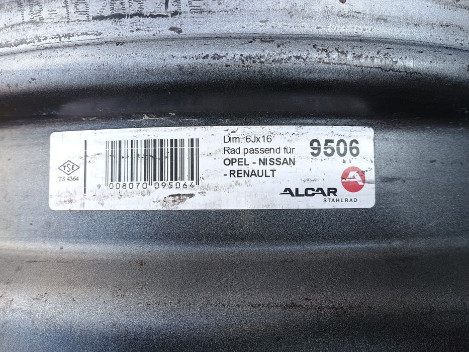 Джанти и гуми 205/65/16С, 5х118, Рено Трафик, Опел Виваро, Нисан