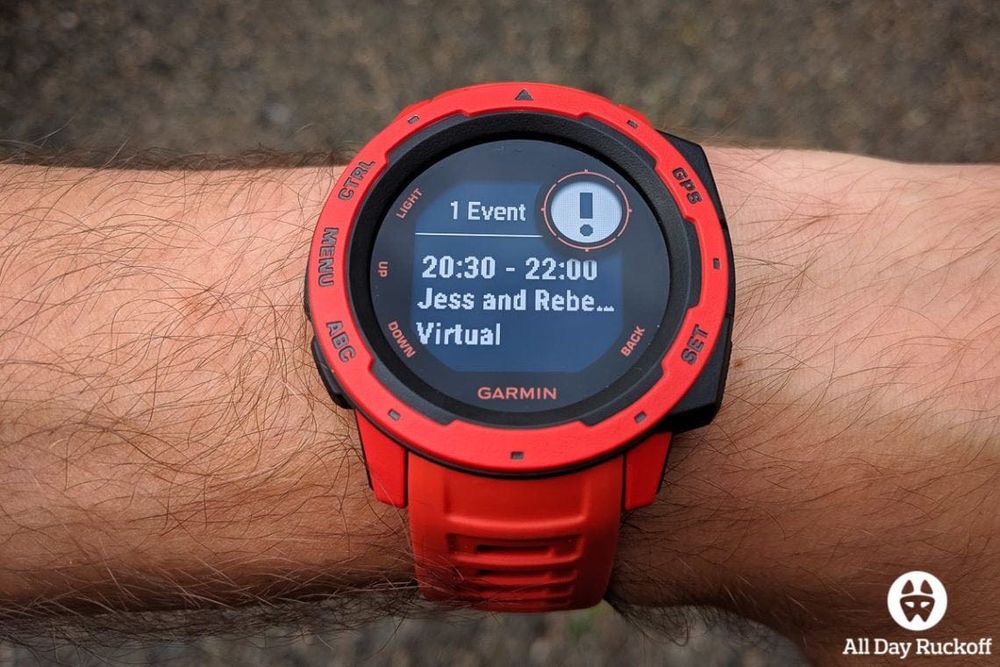 Cпортивные часы Garmin Instinct Flame Red ANT+, GPS, можно плавать!