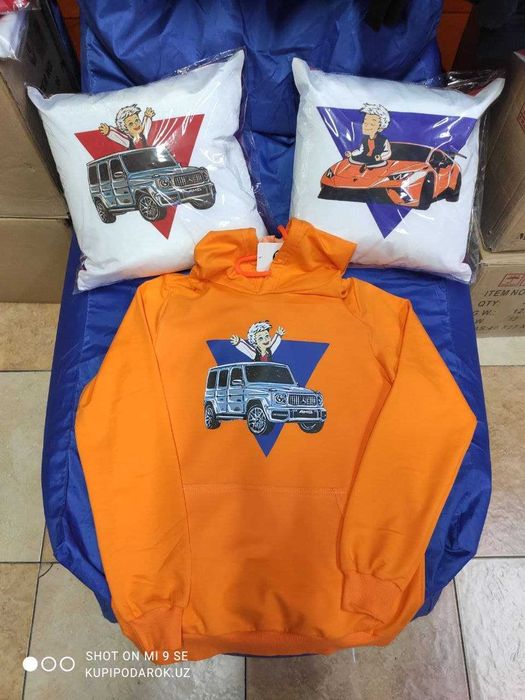 Худи оранжевые и черные Влад А4