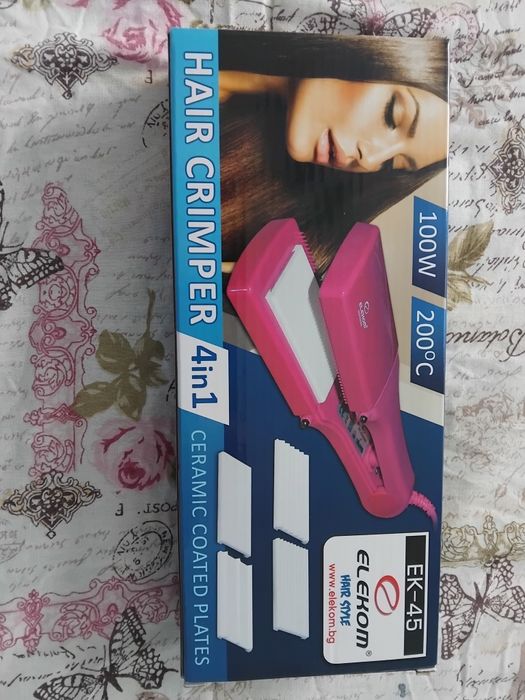 Преса за коса със керамични поставки!