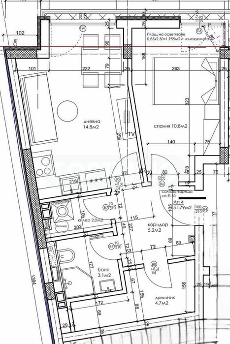 Продава се Двустаен апартамент в Варна, Погреби - 65 кв.м за 1385 €/кв.м - Снимка #2