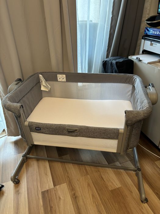 Бебешка кошара Chicco - Next 2 Me, Next to me Magic Evo, тъмносива