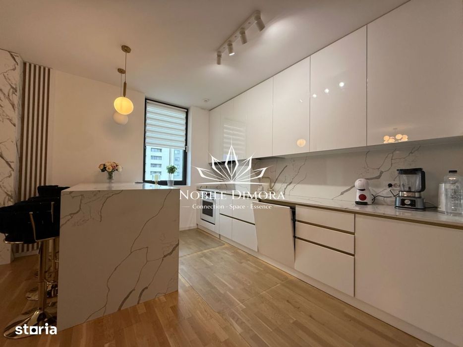 ISHO - Apartament cu 4 camere de lux, 2 bai, 2 balcoane, parcare priva