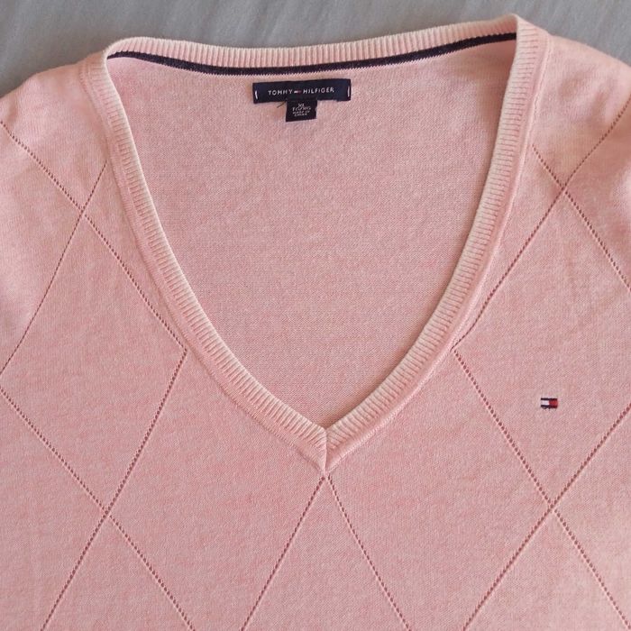 2за1 SPRING SALE TOMMY HILFIGER XL Plaid Shirt+V-Neck Sweater риза+топ