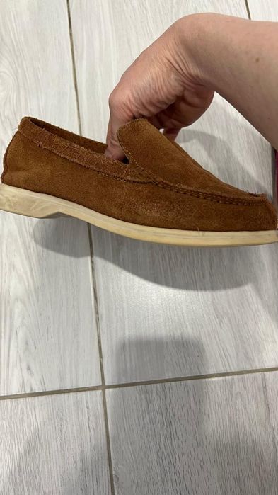 Замшевые лоферы для девочки