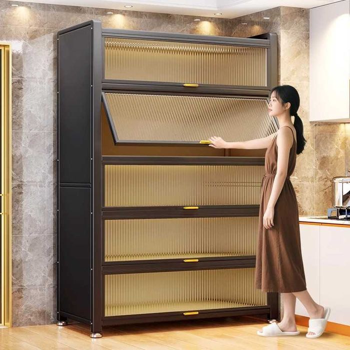 PVC eshikli oshxona shkafi /Yog‘li dog‘larga chidamli oshxona shkafi