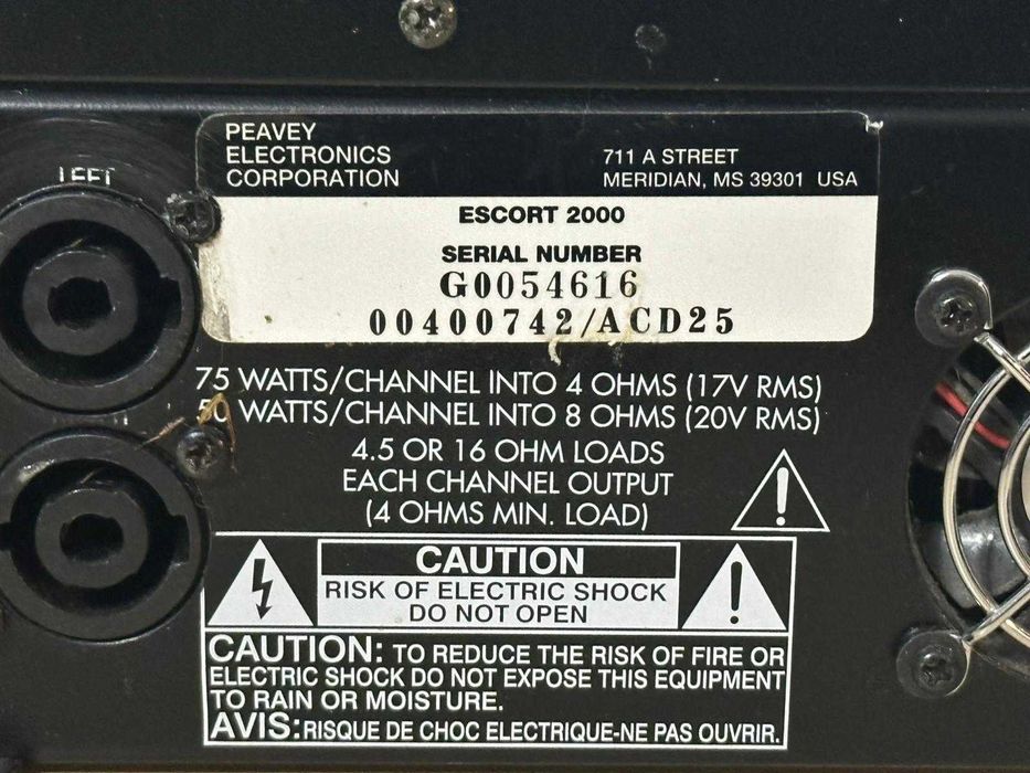 Mixer amplificat Peavey Escort 2000 150W 5 canale profesional