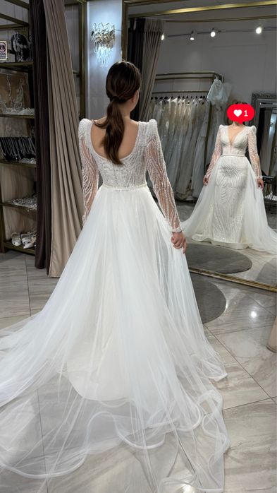 Rochie mireasa sirena impecabila