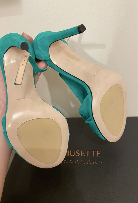 Sandale musette, piele, marimea 38, noi