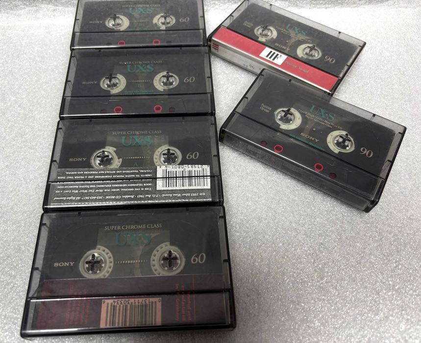 Аудио Касети Sony UX·S 60 и Sony UX·S 90 Super Chrome Class - 6 броя