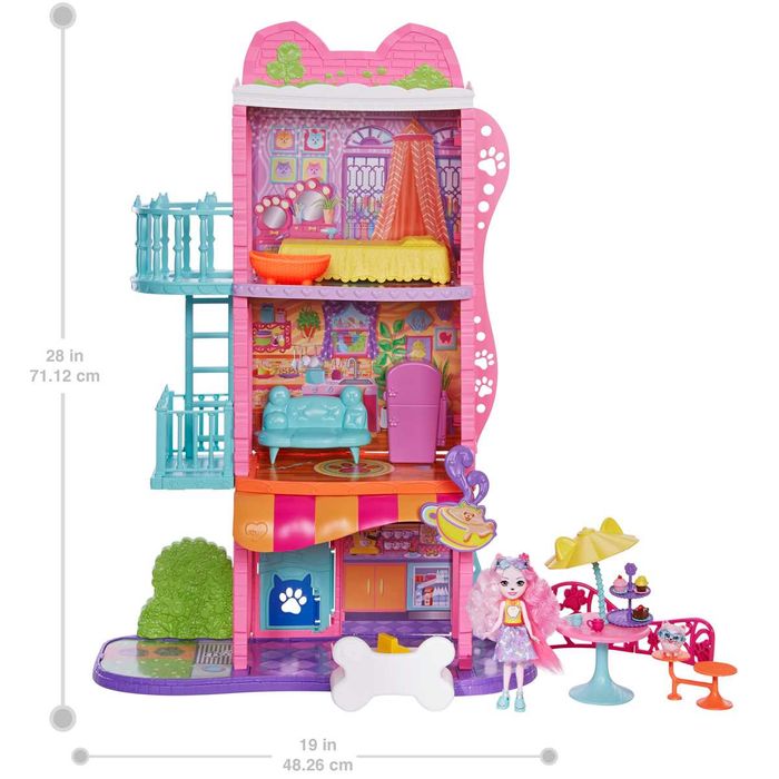 Enchantimals апартамент в града с кафене Къща с кукла