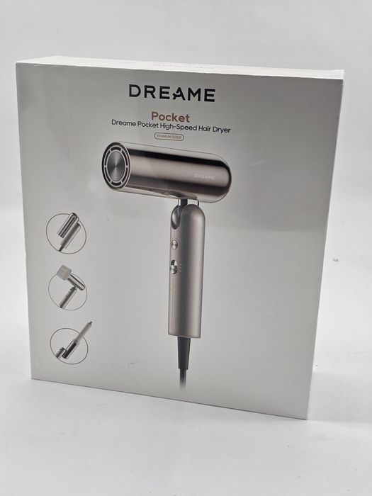 Uscător de păr Dreame Pocket  AHD51 titanium gold și space grey