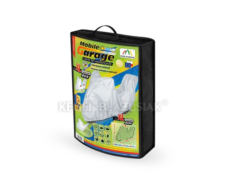 Prelata, husa exterioara motocicleta + TopCase XL 240-265/135/107cm huse moto