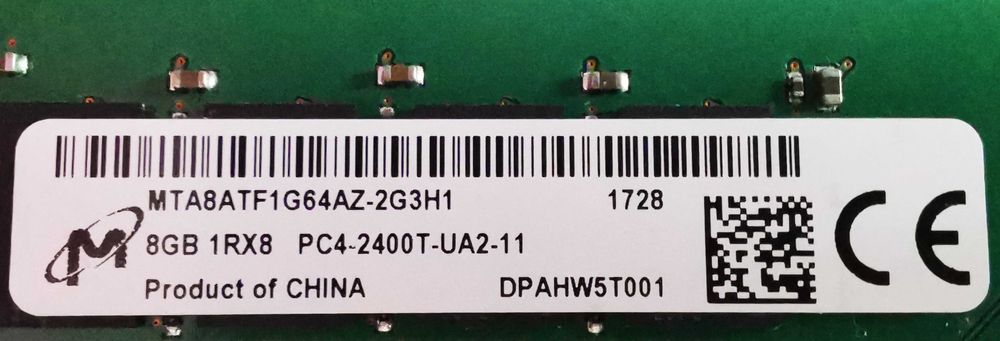 памет RAM Micron 32Gb (8GB x4) PC4-19200 DDR4 2400MHz, 288 Pin Desktop Memory