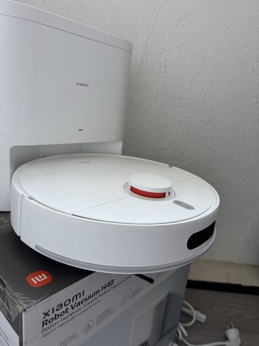 Прахосмукачка Робот + Станция Xiaomi Robot Vacuum H40 10000Pa за Сухо и Мокро Почистване, App, WiFi!