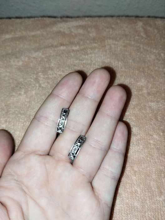 Серьги серебряные проба 925