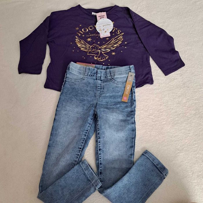 Bluza Harry Potter si blugi 110 noi cu eticheta