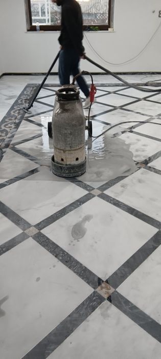 Șlefuit și lustruit marmură granit mozaic Travertin și beton