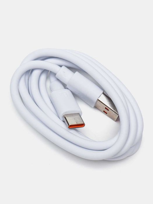 ОПТОМ USB кабель, 1 метр, Type-C, белый, 6A