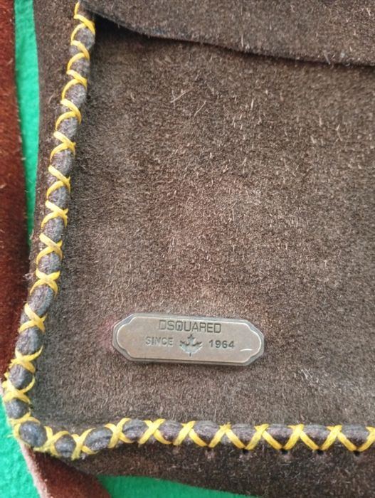 Бутикова чанта от естествена кожа "Dsquared"1964