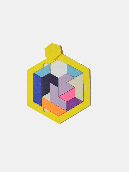 Пазл Шестигранник из фетра головоломка