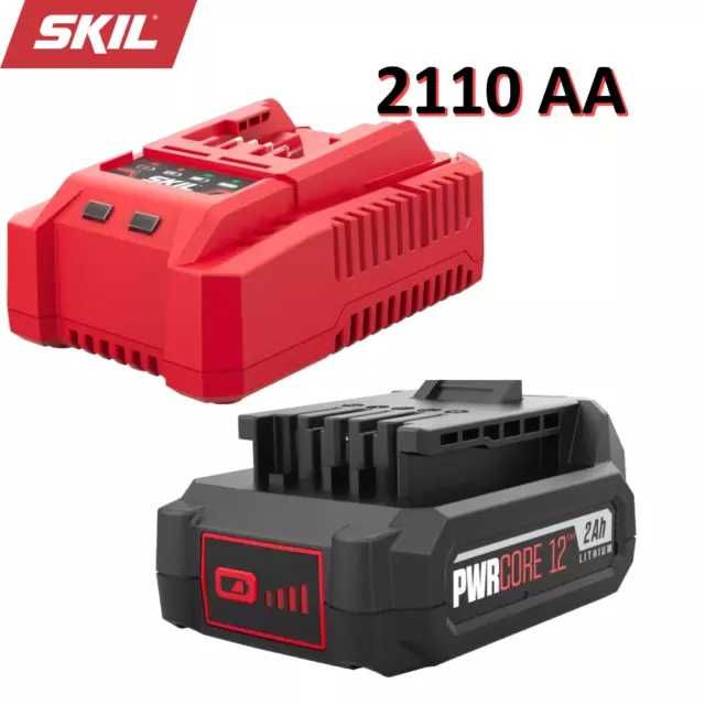 SKIL 2110 зарядно и батерия 12 V, 1 x 2.0 Ah