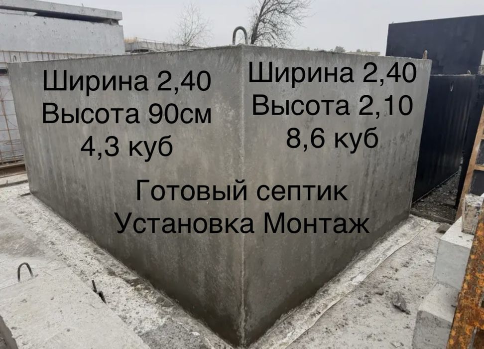 Септик кольцо квадратный Гатовый