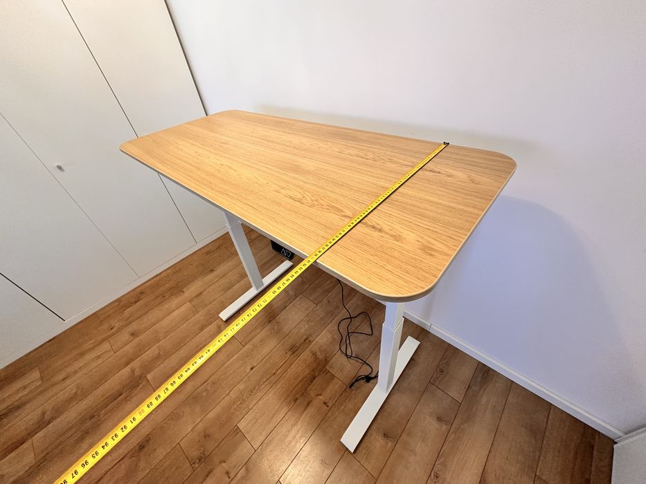Vand masa birou actionat electric Ikea Rodulf cu blat 1400x600