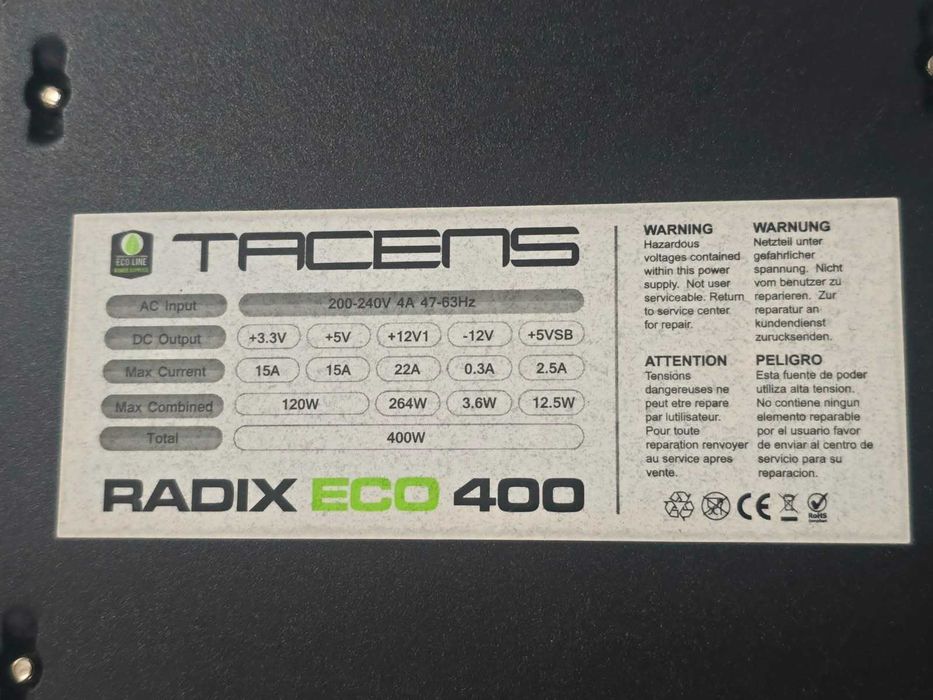 Sursa PC Tacens Radix Eco 400W SFX Mini-ITX HTPC
