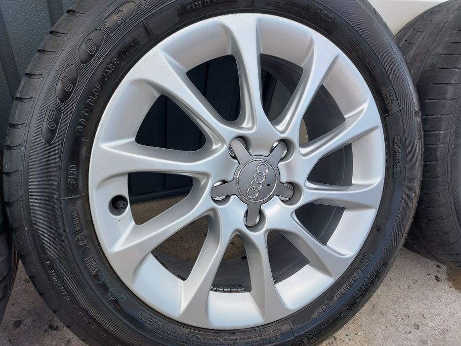 Set jante aliaj originale Audi A3 2012 - 2018 8V0601025BM R16 gaura centrare CB 57.1 mm 6.5 J ET 46