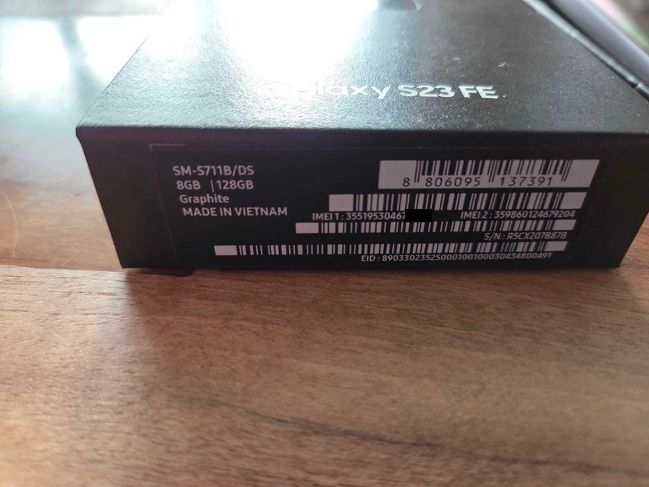 Samsung Galaxy S23 FE 128GB/8GB Гаранция до 03.26 Оригинална Опаковка