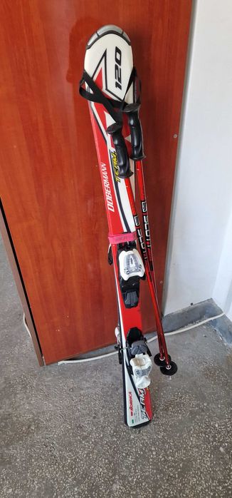 Schiuri copii Nordica 120 cm + legaturi + bete Scott