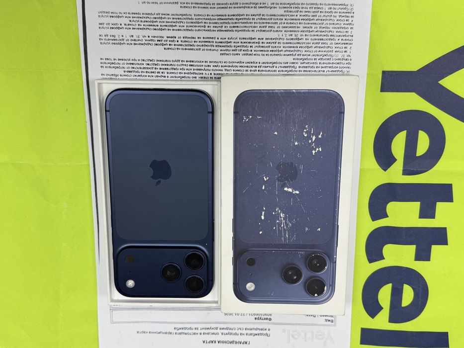 256GB iPhone 17 Pro Max Yettel Гаранция 2029г. Blue / Син