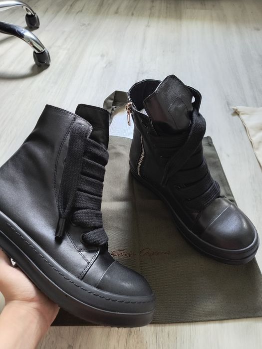 Rick Owens Ramones leather black 44