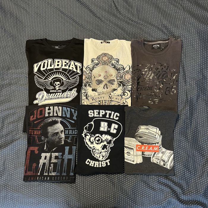 Lot de tricouri Rock