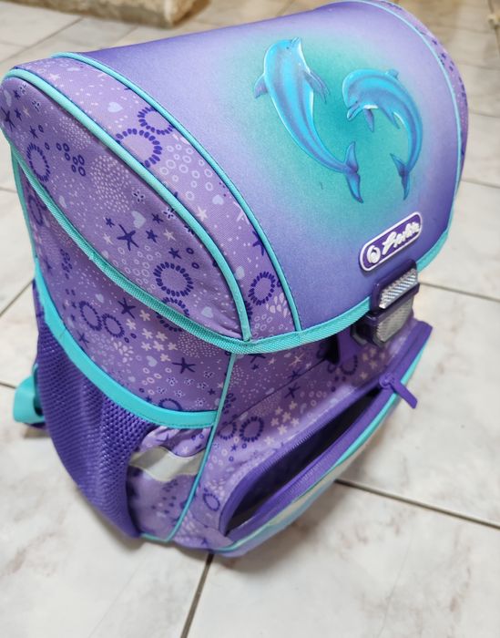 Ghiozdan Herlitz cu delfini pt fete